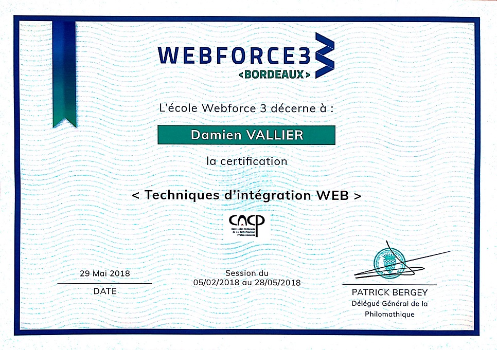 certification WebForce